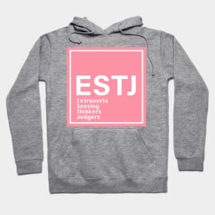 estj mbti pink color Hoodie